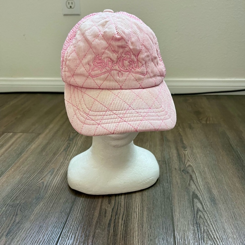 Pink Baseball Cap with Embroidered Logo - Picture 6 of 10